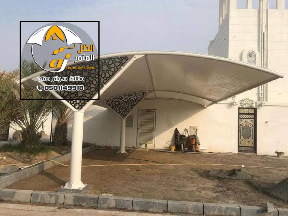 تصميم مظلات غنم حديد بالرياض