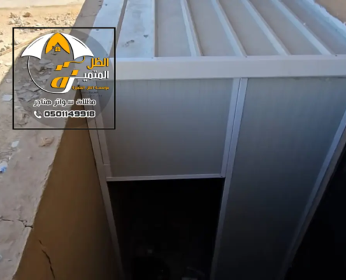 مخازن ساندوتش بنل جنوب الدمام ، تركيب خزن الساندوتش بانل بامارة بالدمام